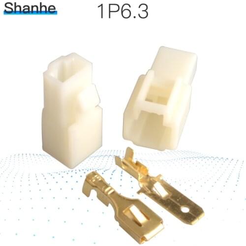 1P Automotive motor bicycle Connector auto car 6.3mm terminal connector