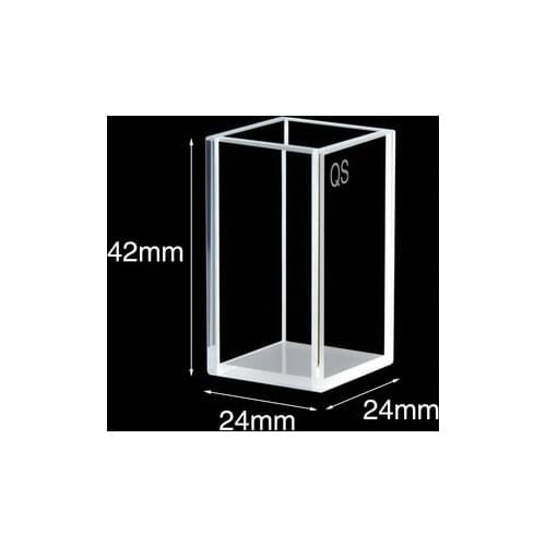 20mm quartz fluorescent cuvette/four-way light/ultraviolet and acid and alkali resistant/for scientific research