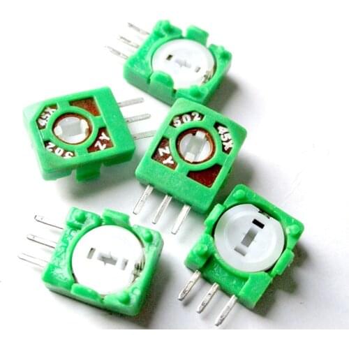 20PCS Remote control aircraft rocker RC airplane potentiometer piece B502 502 5K 45 degrees 60 degrees