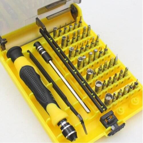 45 in 1 Multi Repair Tool Box Magnetic Opening Tools Kit Screwdriver for Cell Phones iPhone 6 Plus 5S