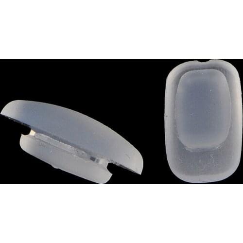 5Pairs/Lot New Slot Type Embedding Cassette Anti-Slip Toos Eyeglasses Square Silicone Airbag Soft Nose Pads On Glasses