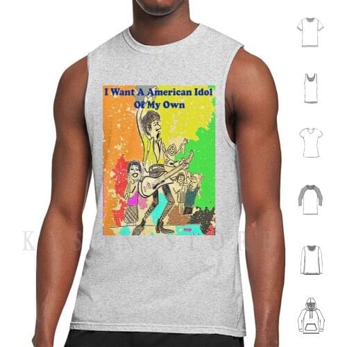 American Idol Tank Tops Vest Sleeveless Fun Girls Star Humor Cool Womans American Idol Rock Star Fun