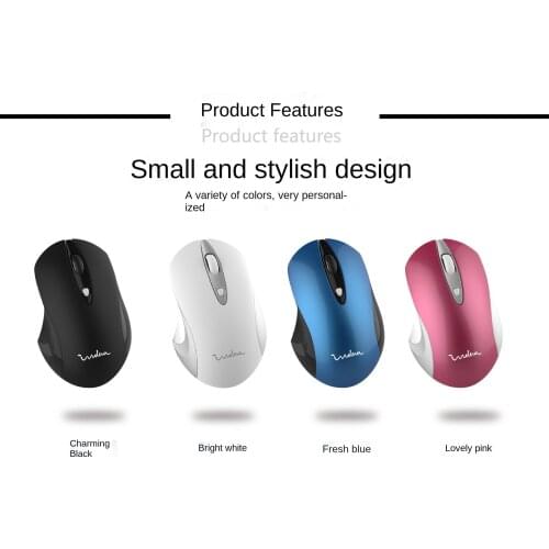 Wireless silent mouse cartoon, mini! Good ergonomic feel stylish appearancethree-speed DPI adjustment game, home office gaming