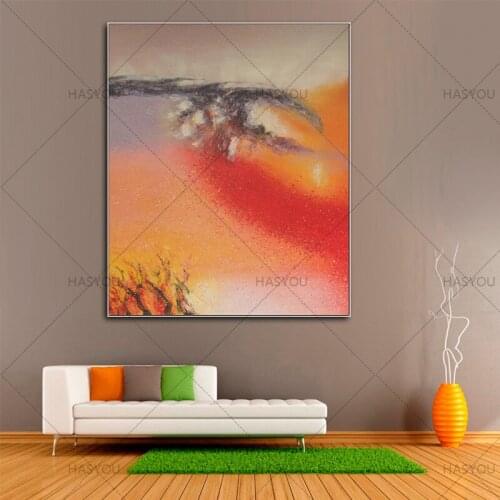 Large handmade oil Painting on canvas Abstract Art red acrylic oil Painting Canvas Art for Living Room Art Office wall pictures