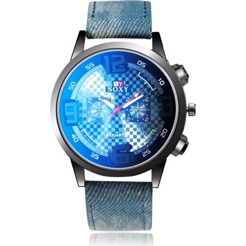 2021 New Hot Sell SOXY Brand Watches Men Blue Glass Designer Quartz Watch Male Wristwatches Quartz-watch Relogio Masculino