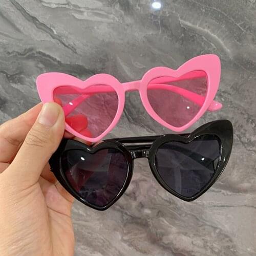 Kids Sunglasses Boy Girls Heart Shaped Sun Glasses Trendy All-Match Baby Sunglasses Children Fashion Shade Eyewear Oculos De Sol