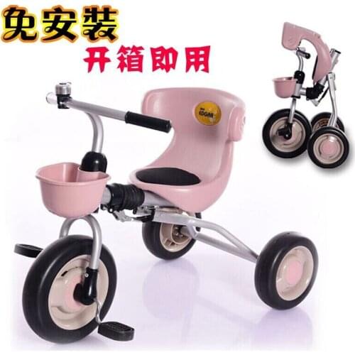 Children Three-Wheeled Pedal Push Bikes for Toddlers Pedal Scooter Bicycle Balance Bike