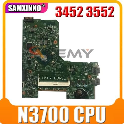 For DELL Inspiron 3452 3552 CN-0JX7F0 0JX7F0 Pentium N3700 Notebook Mainboard 14279-1 PWB:896X3 SR29E DDR3 Laptop motherboard