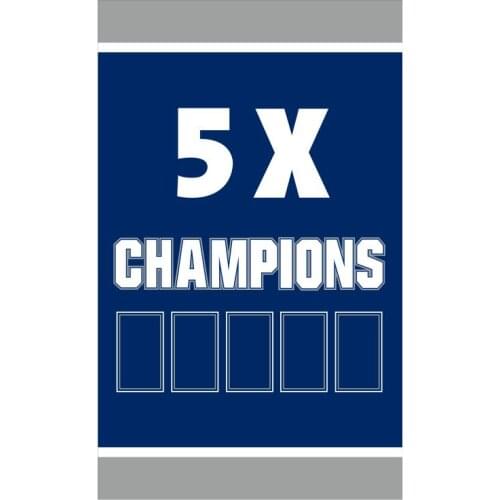 Champions Flag with any team any sport football 3 x 5 Ft home decaration banner