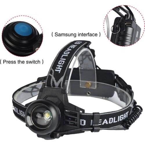 USB Rechargeable T6 LED 3 Modes Head Bright Torch Flashlight Headlamp Headlight