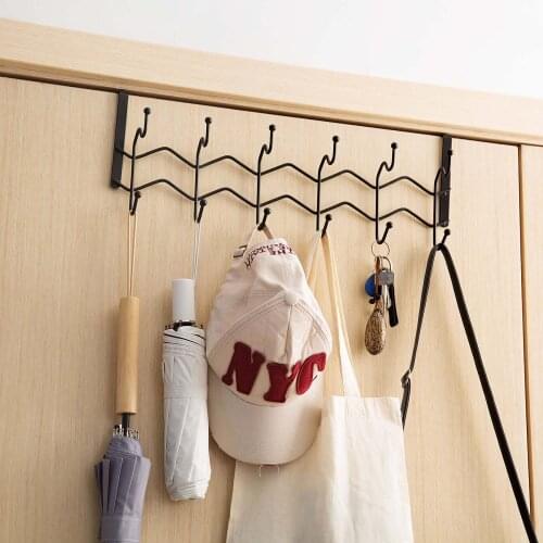 Kitchen Bathroom Row Hooks Thickened Clothes Hanging Door Back Home Robe Row Hook Space Saving Stainless Clothes Hat Hook Steel