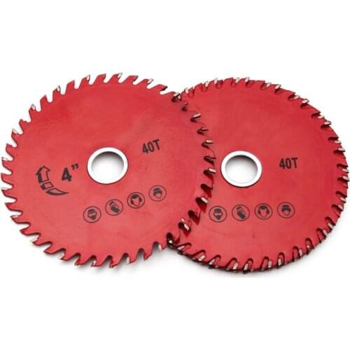 5PCS Carbide Red Circular Saw Blade Round Hardness 20mm 4" Wooden Cutter Woodworking
