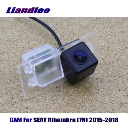 Liandlee CAM Car Rearview Reverse Parking Camera For SEAT Alhambra (7N) 2015-2018 / Rear View Backup Camera HD CCD Night Vision