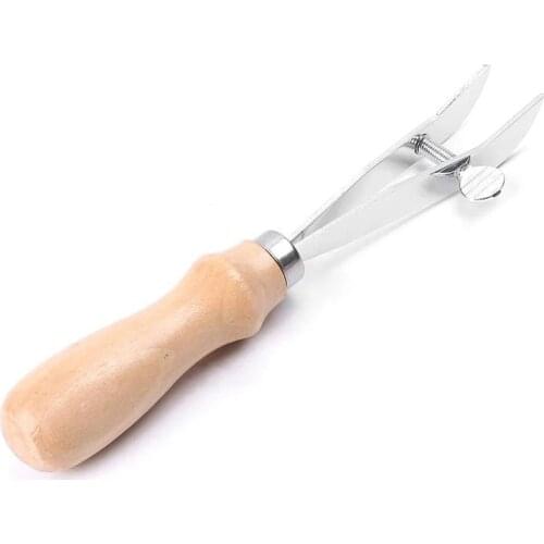 LMDZ Adjustable Leather Edge Holder High-quality Steel Scraper Tool Manual DIY Leather Craft Edge Holder Scraper Tool