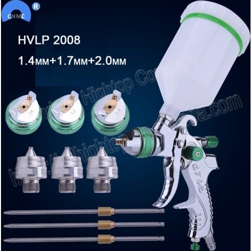 Mini HVLP Air Paint Spray Gun 1.4mm 1.7mm 2.0mm nozzles Car Repair Gun Detail Touch Up Paint Sprayer
