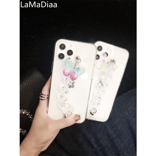 Fashion Bling Rhinestone Diamond Bracelet Chain Phone Case For Samsung S6 S7 edge S8 S9 S10 S20 S21 PLUS Ultra Note 5 8 9 10 20