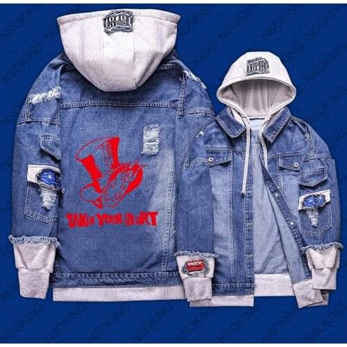 New spring Persona 5 hoodie Anime PS5 hero hooded Coat Men Women Fashion Jacket