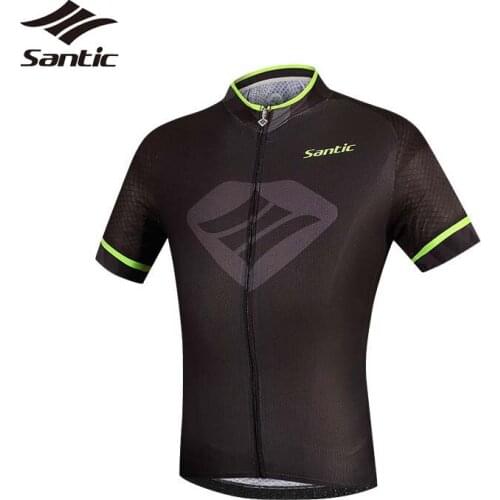 Santic 2018 Pro Team Cycling Jersey Summer Sport Short Sleeve Bicycle Jersey Men Quick Dry Road Mountain Bike Shirt Jersey