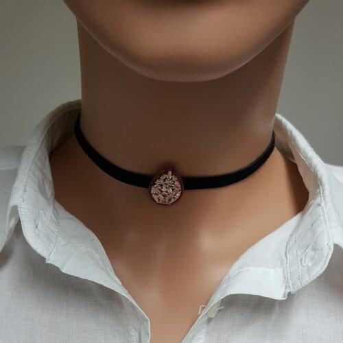 Drop Choker Necklace Silver Waterdrop Choker Necklace 925 Sterling Silver for Women Made in TURKEY