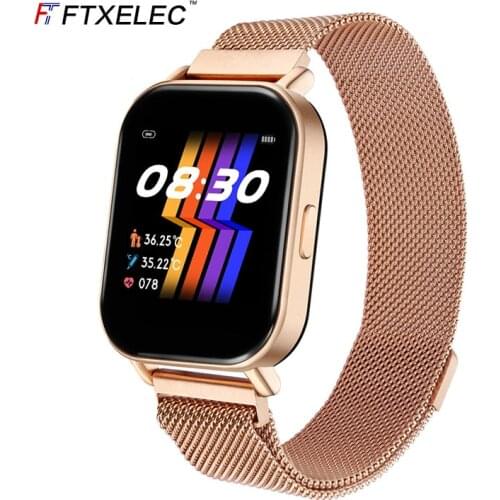 Color screen smart bracelet receiving messages body temperature and heart rate monitoring sports Smart watch