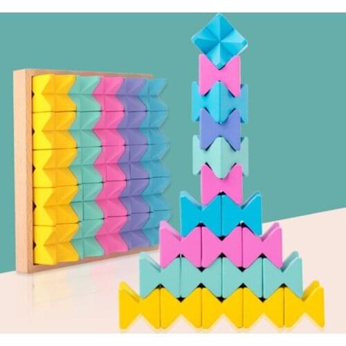 Montessori Material Large Particles Changeable Building Blocks Childrens Educational Power Creative Spelling Toys
