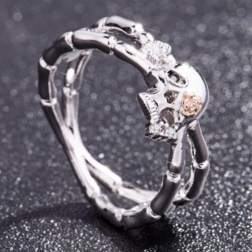 Taro split Punk style ring fashion trend new jewelry ladies and men can wear Halloween party exquisite jewelry exquisite work