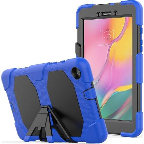 Shockproof silicone Kickstand Shockproof case For Samsung Galaxy Tab A7 Lite 8.7 SM-T220 T225 2021 Detachable tablet Cover +Film