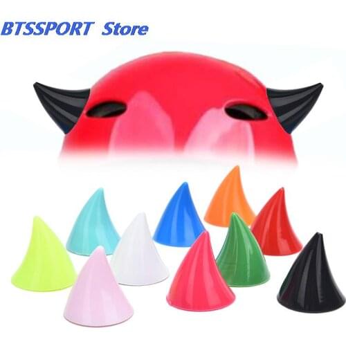 Motorcycle Helmet Corner Plastic Rubber Horn Decoration Accessories Soft Horns Decoration Headwear Retrofit Accessories