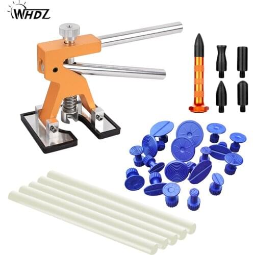 WHDZ DIY Car Body Dent Repair Hand Tools Set high quality dent lift glue tabs Car Paintless Dent Removal Repair Tools kit
