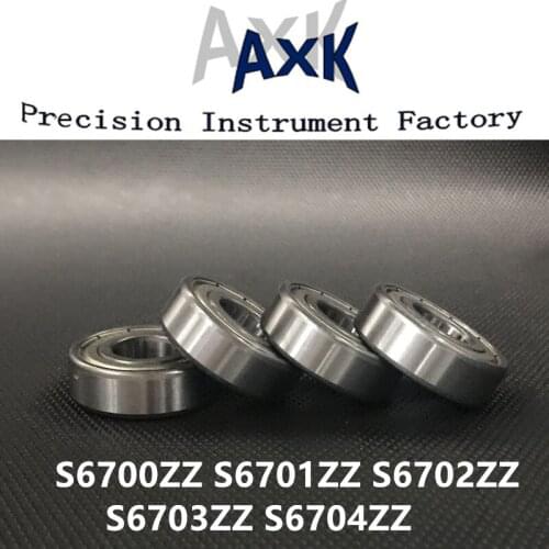 2019 Real 2pcs/lot Metal Shielded S6700zz S6701zz S6702zz S6703zz S6704zz Stainless Steel Deep Groove Ball Bearing Rodamientos