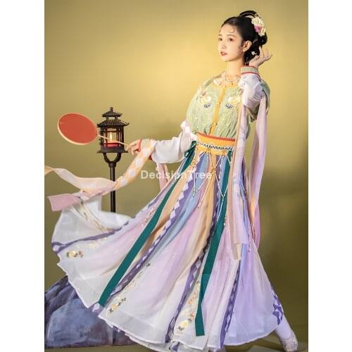 2021 traditional chinese dress dancer outfit chinese cosplay costumes for women hanfu performance clothing princess fairy dress