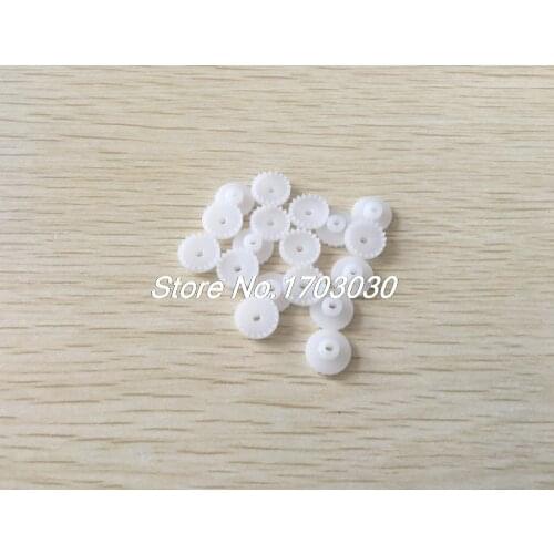 30Pcs 11mm x 2mm 20 Teeth Single Reduction RC Model Motor Drive Shaft Crown Gear