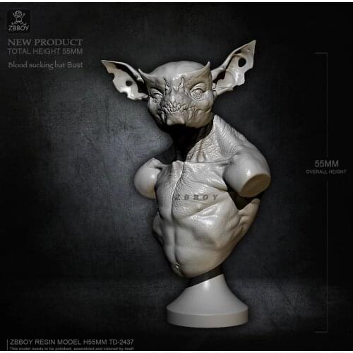 55MM Resin bust figure kits self-assembled TD-2437