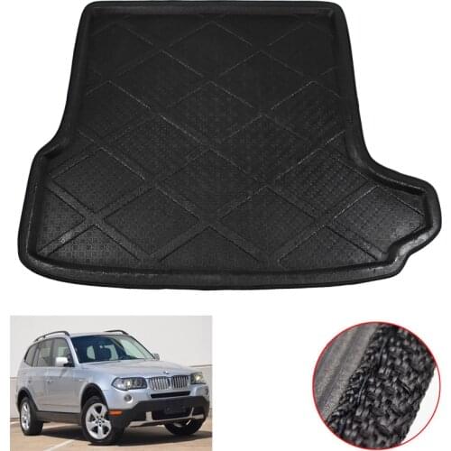 Hsanzeo Car Rear Trunk Mat Boot Liner Cargo Tray Floor Carpet Mud Kick Protector for BMW X3 E83 2007 2008 2009 2010