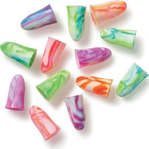 5pair colorful earplugs moisture-proof earplugs for learning sleep swimming and travel