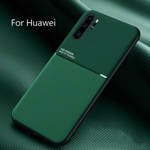 LOVECOM Business Slim Leather Phone Case For Huawei P40 P30 P20 Lite Mate 30 20 Pro NOVA 6 6SE Full Body Plain Matte Back Cover