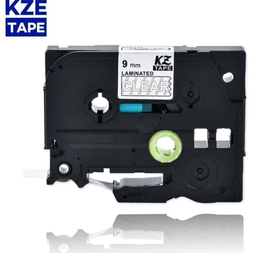 9mm Tze125 White on Clear Laminated Label Tape Cassette Cartridge ribbon for p-touch label printers tze tape Tze-125 tze 125