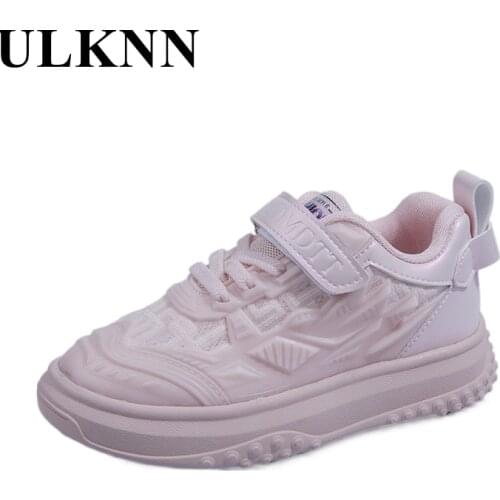 ULKNN Lighted Casual Children Shoes 2021 Hot-sale Kids Fashion Breathable Antislippery Sports Sneaker With Soft Rubber Sole