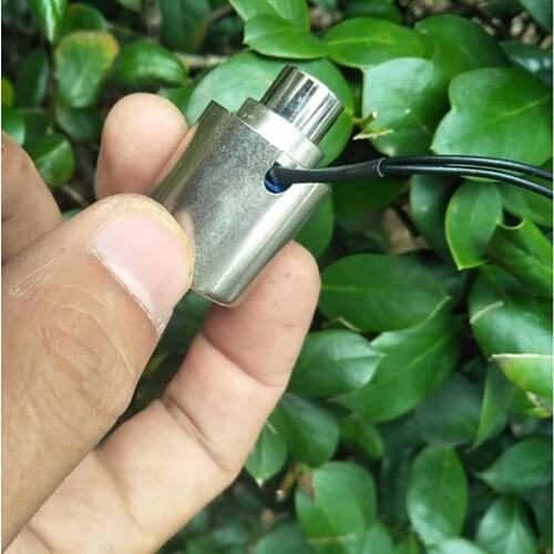 DC Micro Electromagnet DC 9V DC 12V Push Pull Type Electric Electromagnet Solenoid Stroke 8mm 2.8W Hollow Magnetic Solenoid