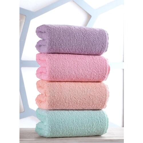 Puffy Set of 4 50x85 Cm Hand And Face Towel non-irritating for your hands and face. MADE IN TURKEY cl Purple pink orange green