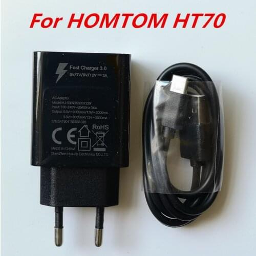 Original USB Cable Charger Plug Adapter for Homtom HT70 Chargers