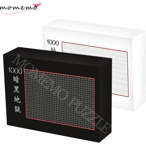 MOMEMO Black White Hell Puzzles 1000 Pieces Puzzle Games Wooden Assembling Jigsaw Puzzles for Adults Children Educational Toys