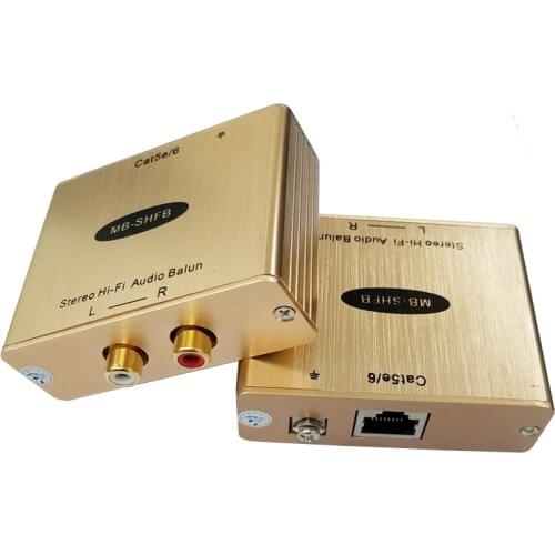 Audio to RJ45 Converter Audio over Network AV Audio via Network AV extender Cable audio extender network audio converter