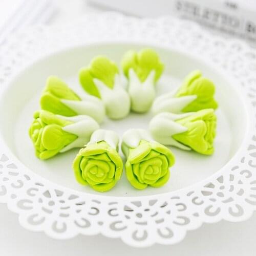 2 PCS Creative Lovely Cute Cartoon Cabbage Shape Rubber Pencil Eraser Students Stationery Gift Office School Supplies