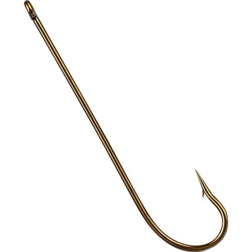 50pcs/lot High Carbon Steel Long handle carp fishing fishing hook angeln