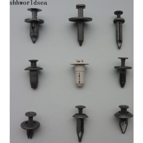 Shhworldsea 100pcs auto push type retainer interior trim air baffle to under carriage push type clip