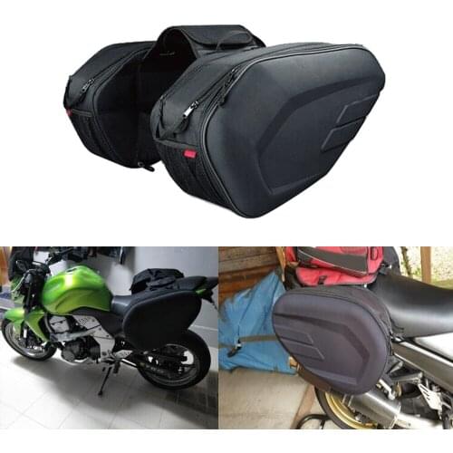 Motorcycle Storage Bag Waterproof Racing Race Moto Helmet Travel Bags Suitcase Saddlebags Two Side Motorcycle Rear Tail Bag