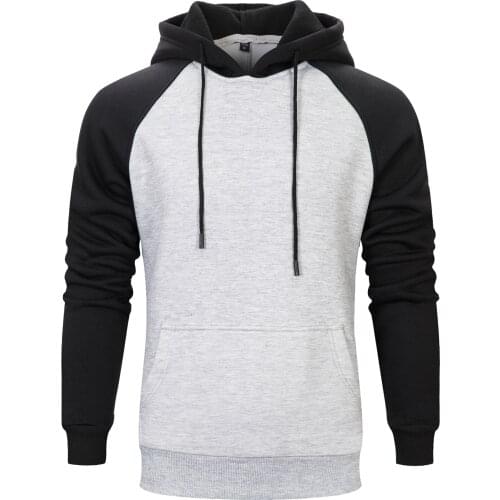 Quality USA SIZE PAtchwork Hooides Mens Thick Clothes Winter Sweatshirts Men Hip Hop Streetwear Solid Fleece Hoody Man Clothing
