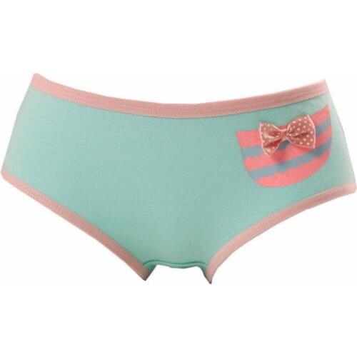 1PC Lovely Womens Underwear Low Waist Pure Color Cotton Breathable Triangle Pants Candy Girl