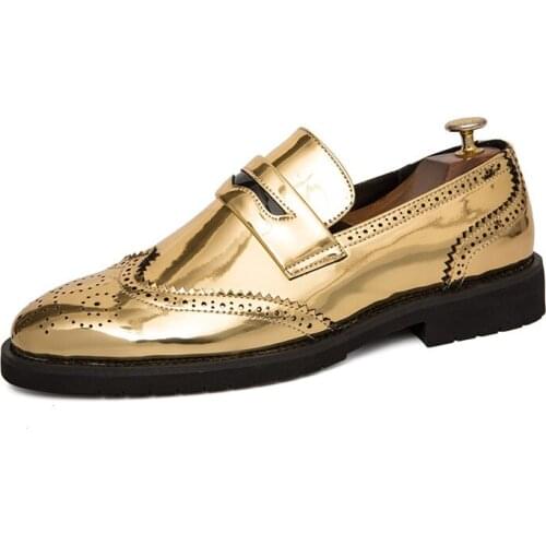 High Quality Oxford Shoes Fashion Broch Mens Leather Dress Shoes Mens Comfortable Office Party Shoes Dress Shoes Men